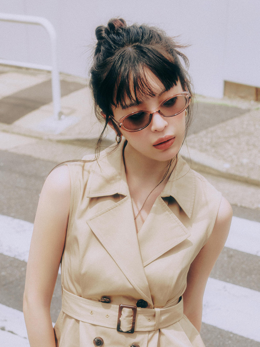 オーバルシェイプサングラス(サングラス)｜ファッション雑貨｜LILY