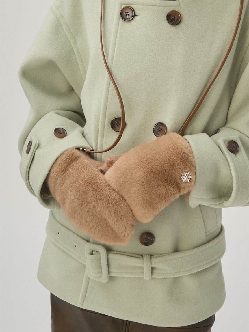 ビジューモチーフファーミトン(手袋・グローブ)｜FASHION GOODS｜LILY