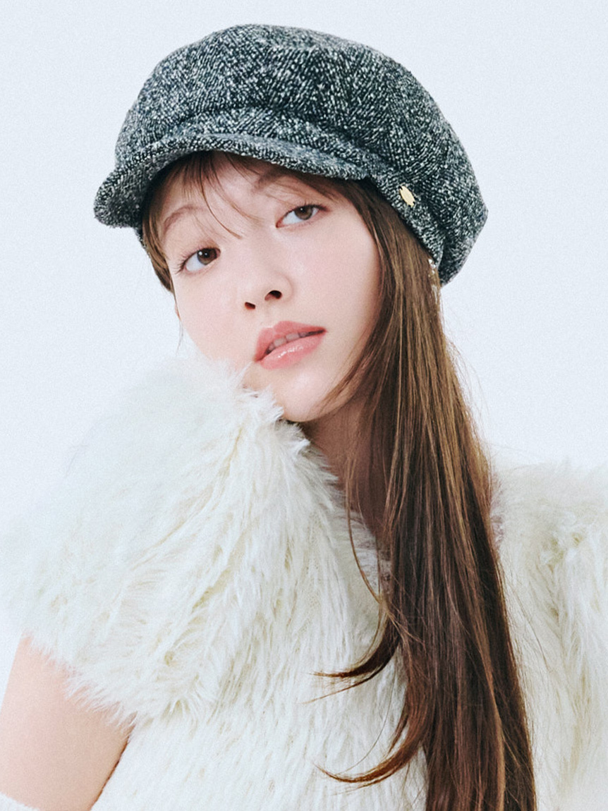 lily brown ファートーク帽　モカ　新品 2023 lily brown ファートーク帽モカ新品 2023