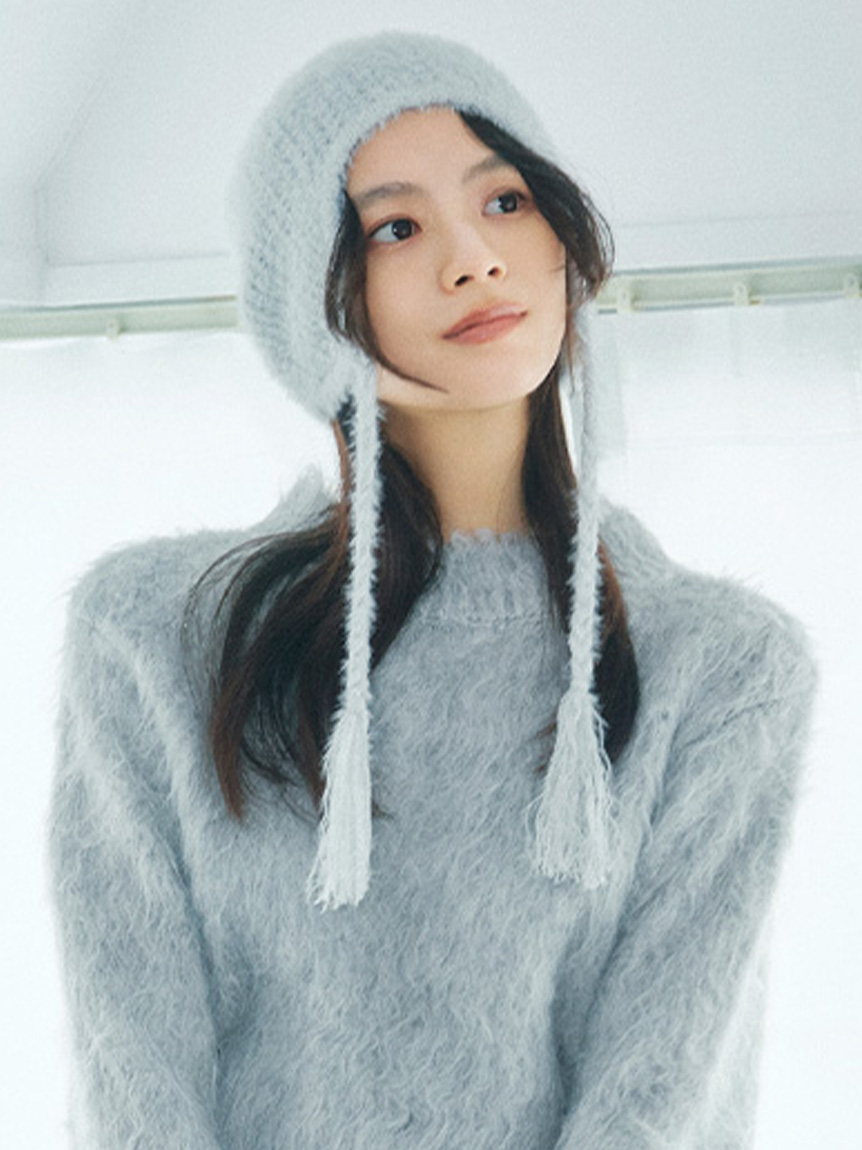 フェザークロシェニット帽(帽子)｜ファッション雑貨｜LILY BROWN