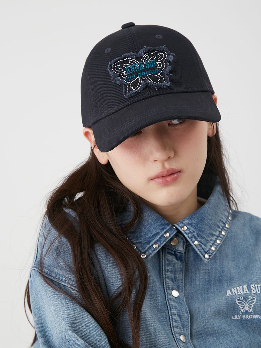 LILY BROWN×ANNA SUI】バタフライモチーフキャップ(帽子