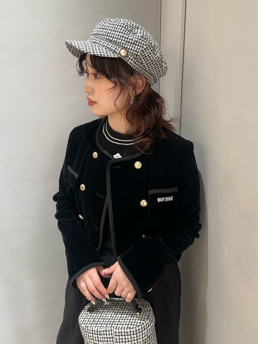 LILY BROWN×MARY QUANT】パールボタンキャスケット(帽子