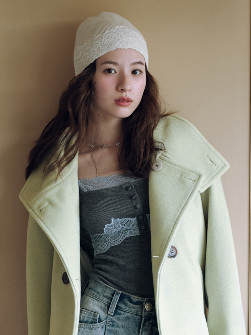 レーストリムニットビーニー(ニットキャップ/ビーニー)｜HAT｜LILY