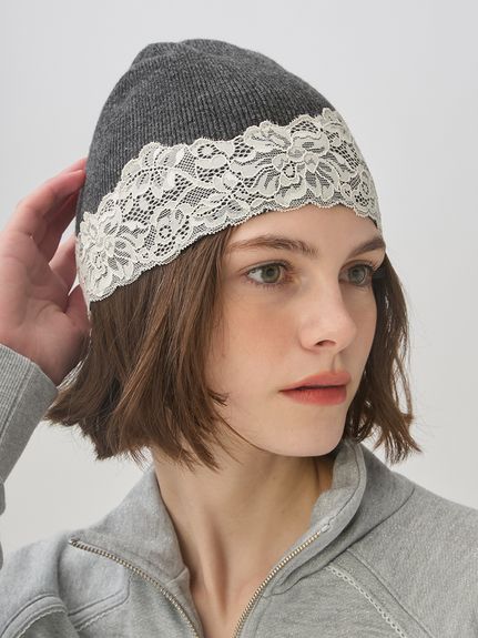レーストリムニットビーニー(ニットキャップ/ビーニー)｜HAT｜LILY