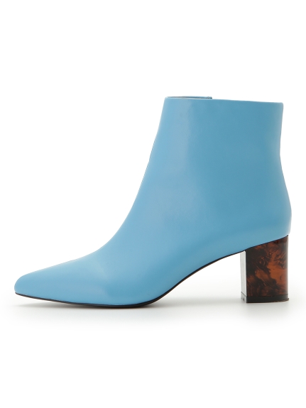 マーブルヒールショートブーツ