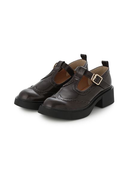 雑誌掲載 LILY BROWN ストラップ付フラットパンプス
