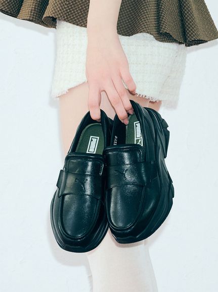 PUMA LOAFYR WNS ローファー【25cm】 PUMA LOAFYR WNS ALPINE SNOW-PUMA BLACK （プーマ ローファー