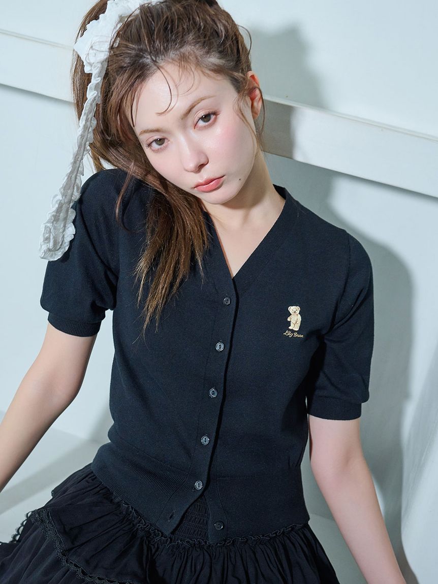 WEB限定カラー】Lily Bearハーフスリーブカーディガン