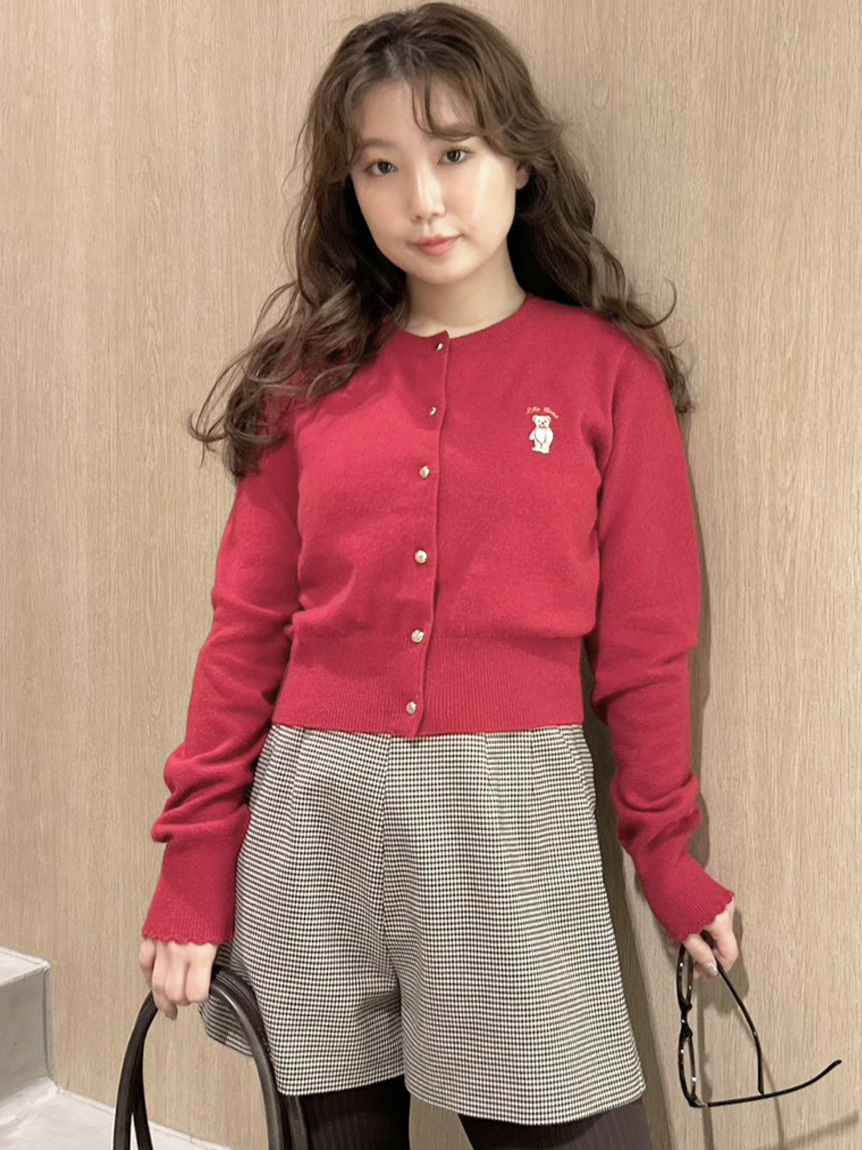 Lily Bearコンパクトカーディガン(カーディガン)｜トップス