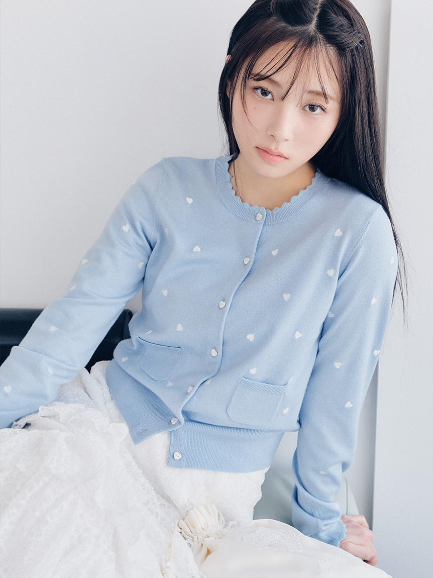 lilly❤︎様（リピーター様） love letterコンパクトニットカーデ(カーディガン)｜トップス｜LILY