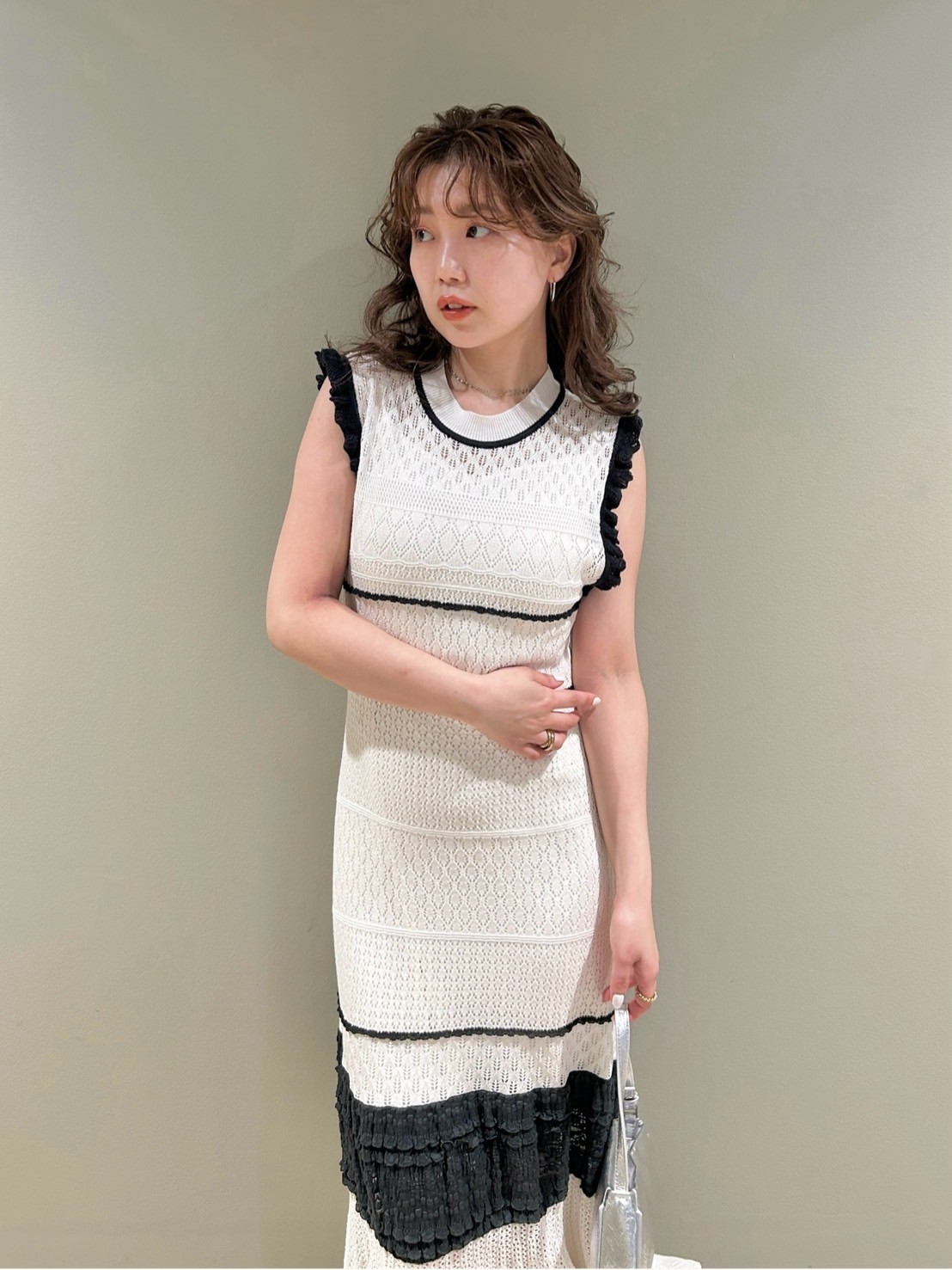 透かし編みレースワンピース(マキシ・ロングワンピース)｜ワンピース  