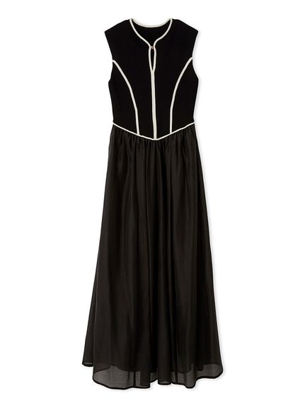 ラインニットドッキングワンピース(マキシ・ロングワンピース