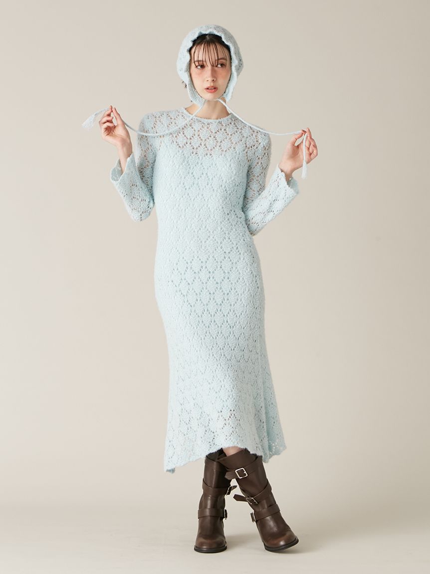 スノーニットワンピース(Hearts2Hearts着用)(マキシ・ロングワンピース