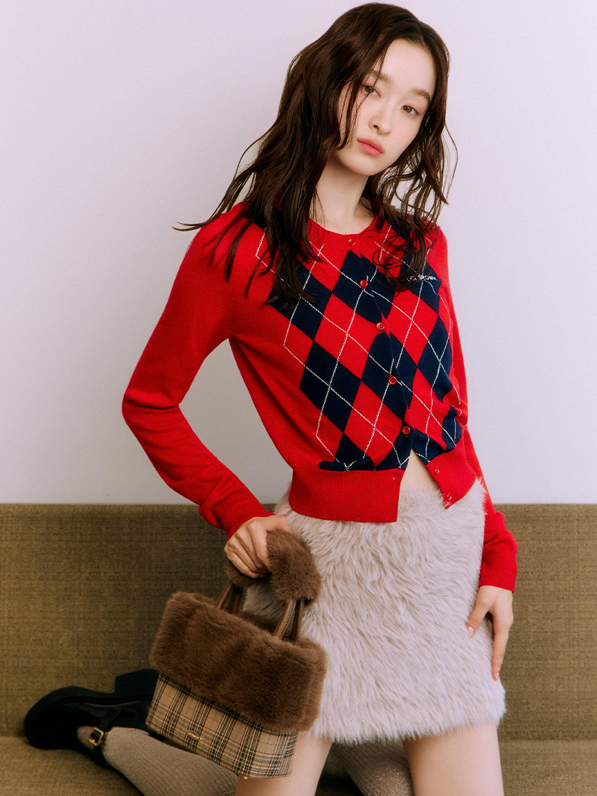 WEB限定カラー】フェザーヤーンミニスカート(ミニスカート)｜スカート