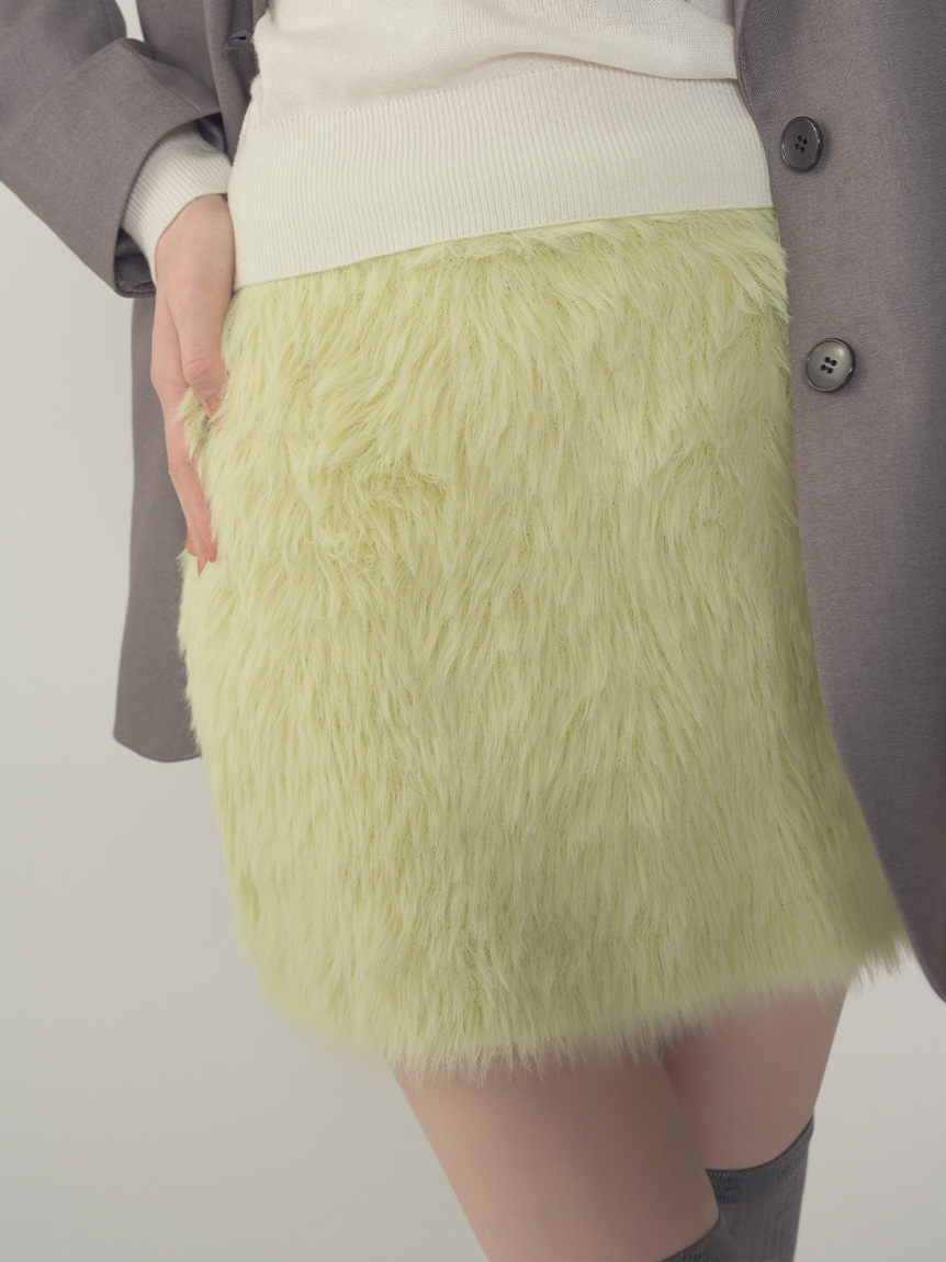 WEB限定カラー】フェザーヤーンミニスカート(ミニスカート)｜スカート