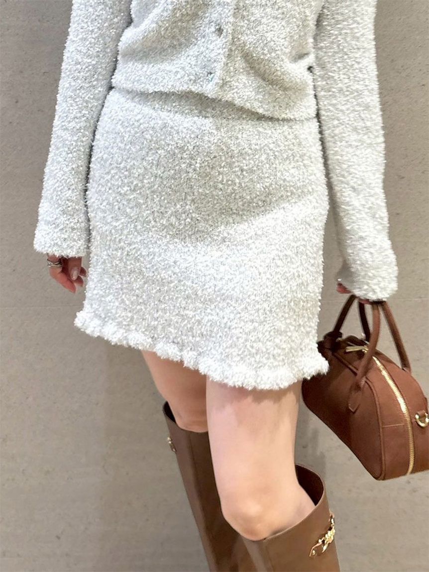 ラメニットミニスカート(Hearts2Hearts着用)(ミニスカート)｜スカート