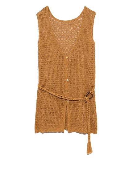 メッシュニットベスト