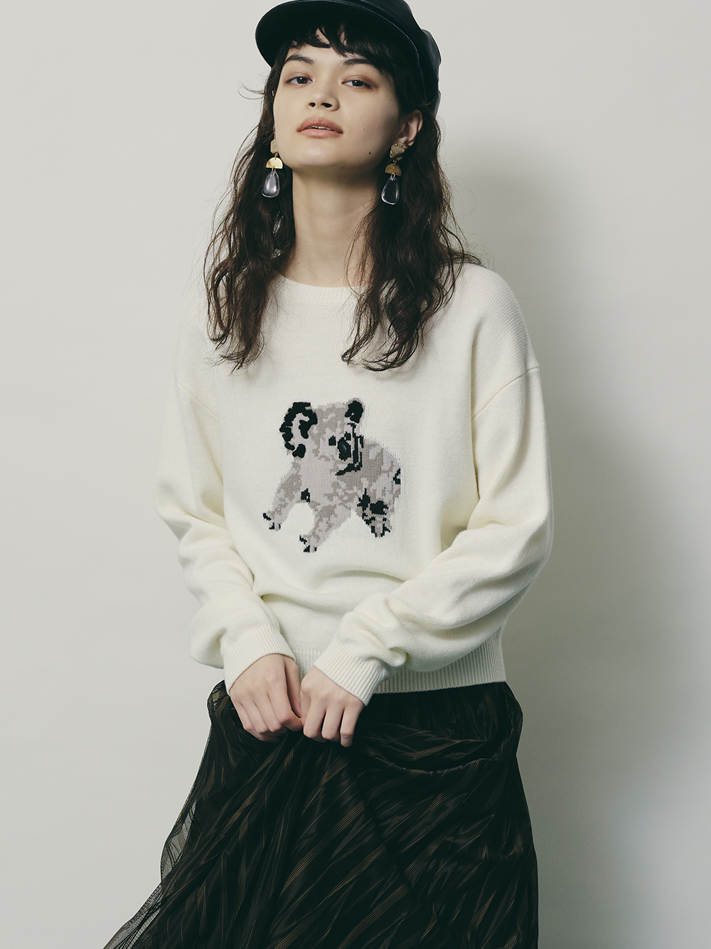 アニマルニットプルオーバー