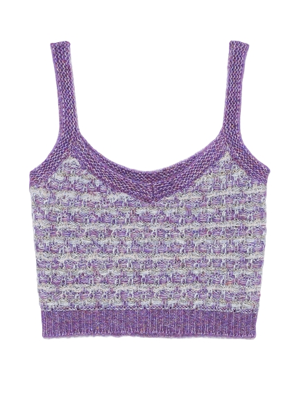 ニットツイードタンク