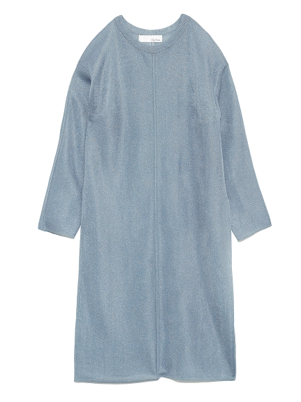 透けロングニットトップス