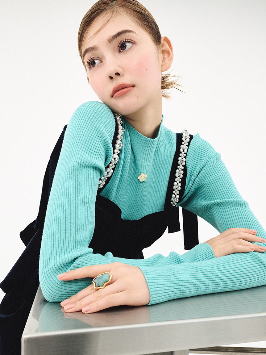 LILY BROWN×MARY QUANT】ハイネックニット(ニット)｜トップス｜LILY 