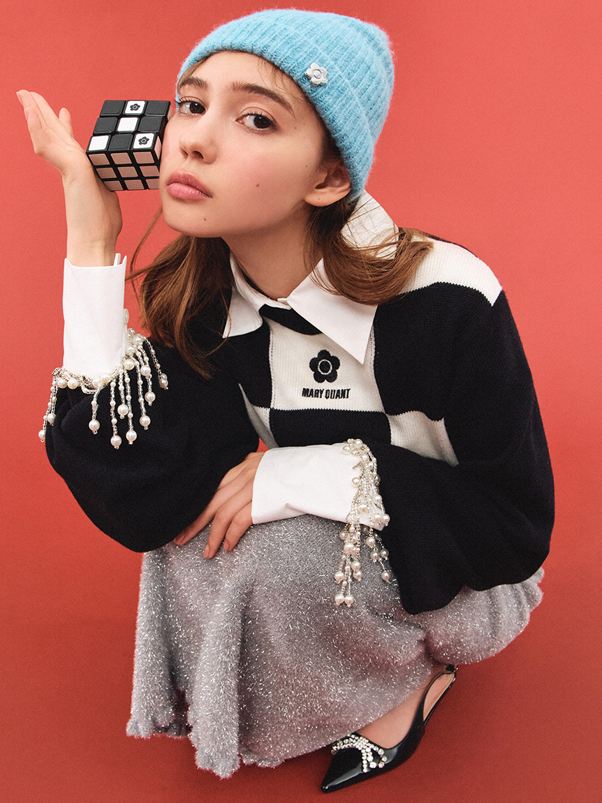 LILY BROWN×MARY QUANT】ジャガードニット-