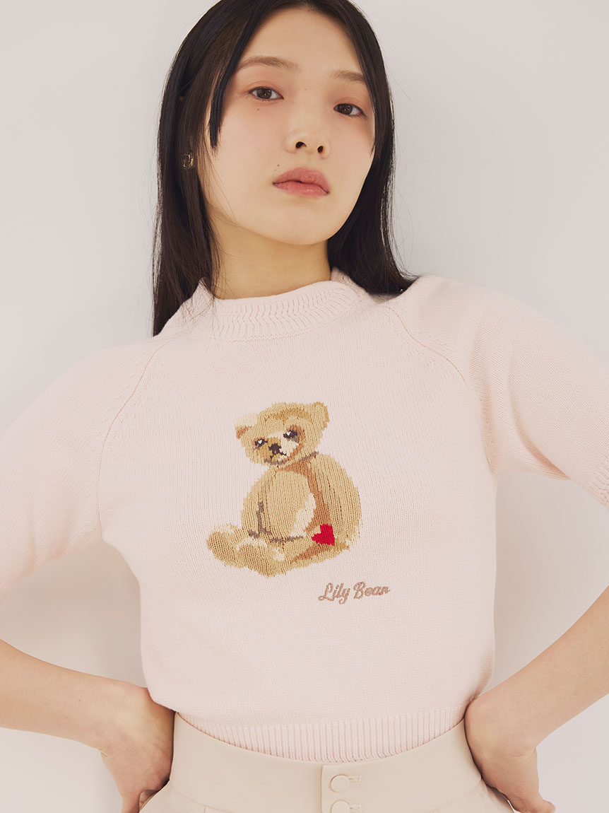 Lily Bearハートモチーフニット(ニット)｜トップス｜LILY BROWN