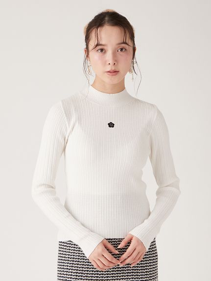LILYBROWN リリーブラウン バルーンペプラムニットキャミソール 白 LILY BROWN（リリーブラウン）の「バルーンペプラムニットキャミソール