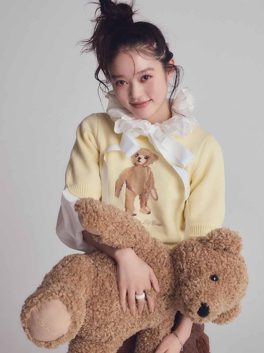 Lily Brown Lily Bearハートモチーフニット リリーベアーピンク 2025年最新】lily bear ハートモチーフニットの人気アイテム