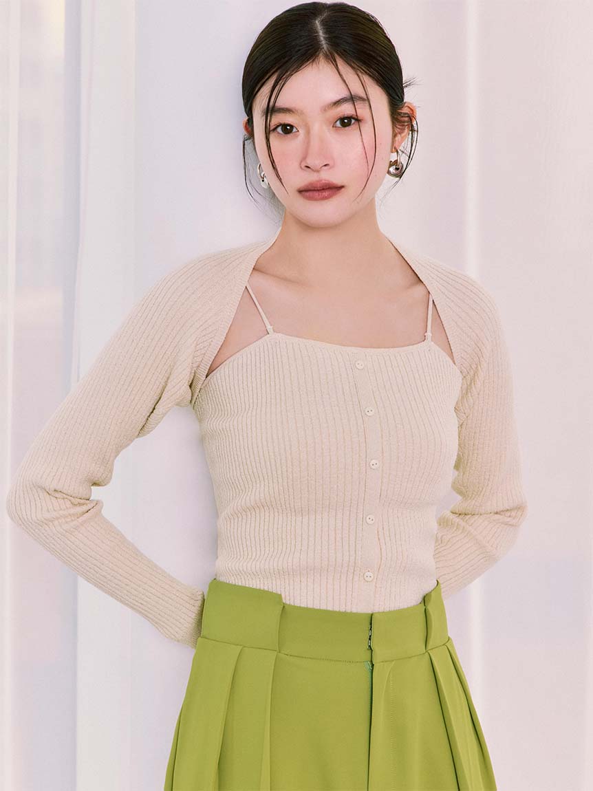 マルチウェイビスチェ+ボレロセット(ニット)｜トップス｜LILY
