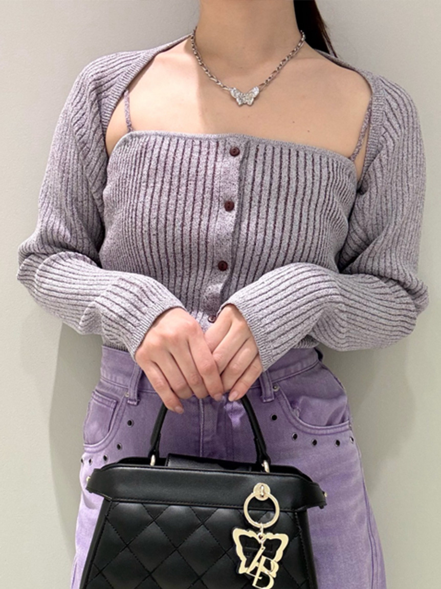 マルチウェイビスチェ+ボレロセット(ニット)｜トップス｜LILY