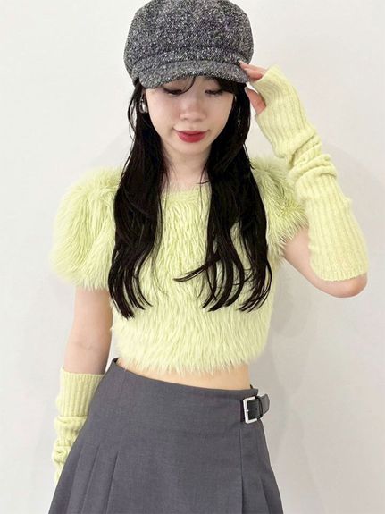 【未使用・美品】Lily Brown★変わり織 コクーンシルエット コ－ト ドット柄切替コクーン前開きコート 36-1182｜40代 50代からの