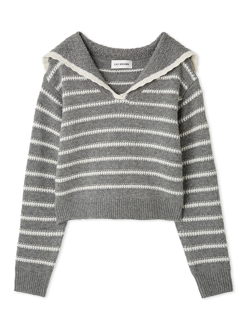 トップス Lily Brown セーラーカラーニットトップス(ニット)｜トップス｜LILY BROWN（リリー