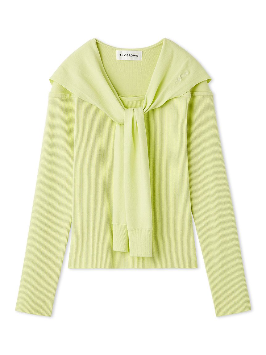 セーラーカーデレイヤードニット(ニット)｜トップス｜LILY BROWN