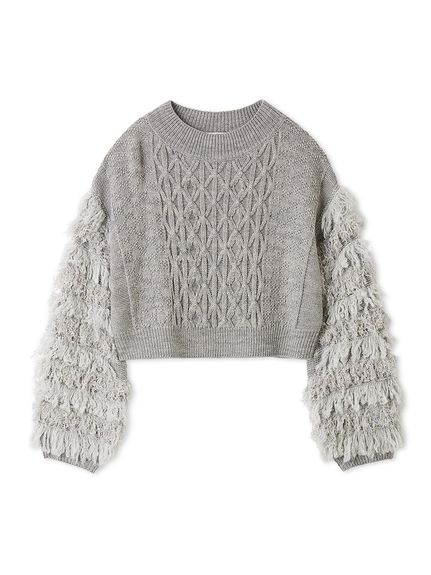 トップス Lily リリーブラウン LILY BROWN ビスチェセットニットトップス （BLK） -靴