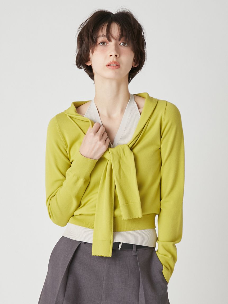 Lily Brown レイヤードニットトップス LILY BROWN（リリーブラウン）の「レイヤードニットトップス（ニット