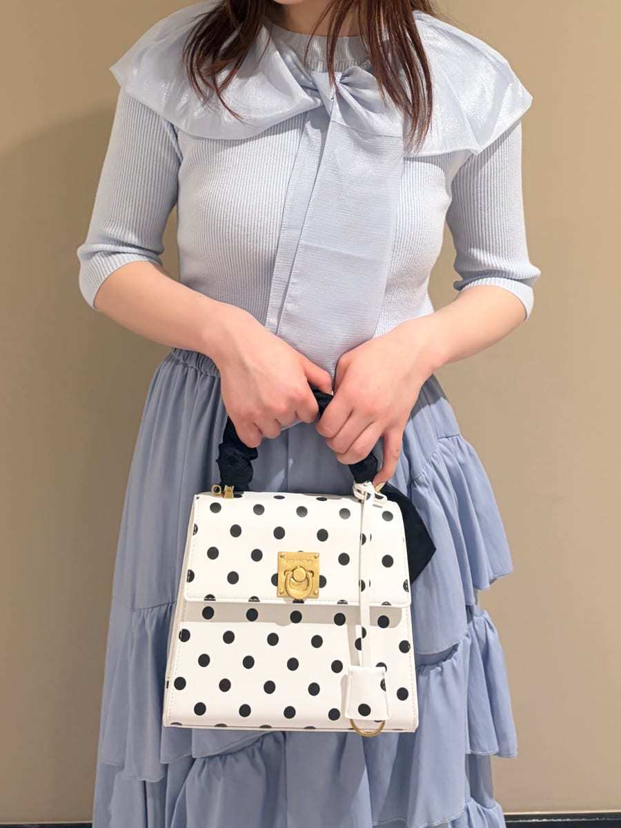 LILYBROWN リリーブラウン バルーンボウタイドッキングニット バルーンボウタイドッキングニット(ニット)｜トップス｜LILY BROWN
