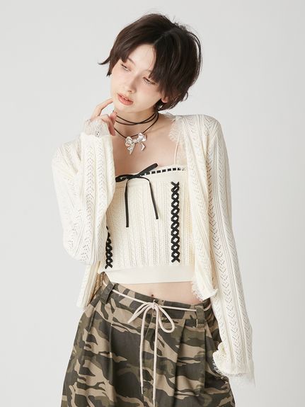 レースアップアンサンブル