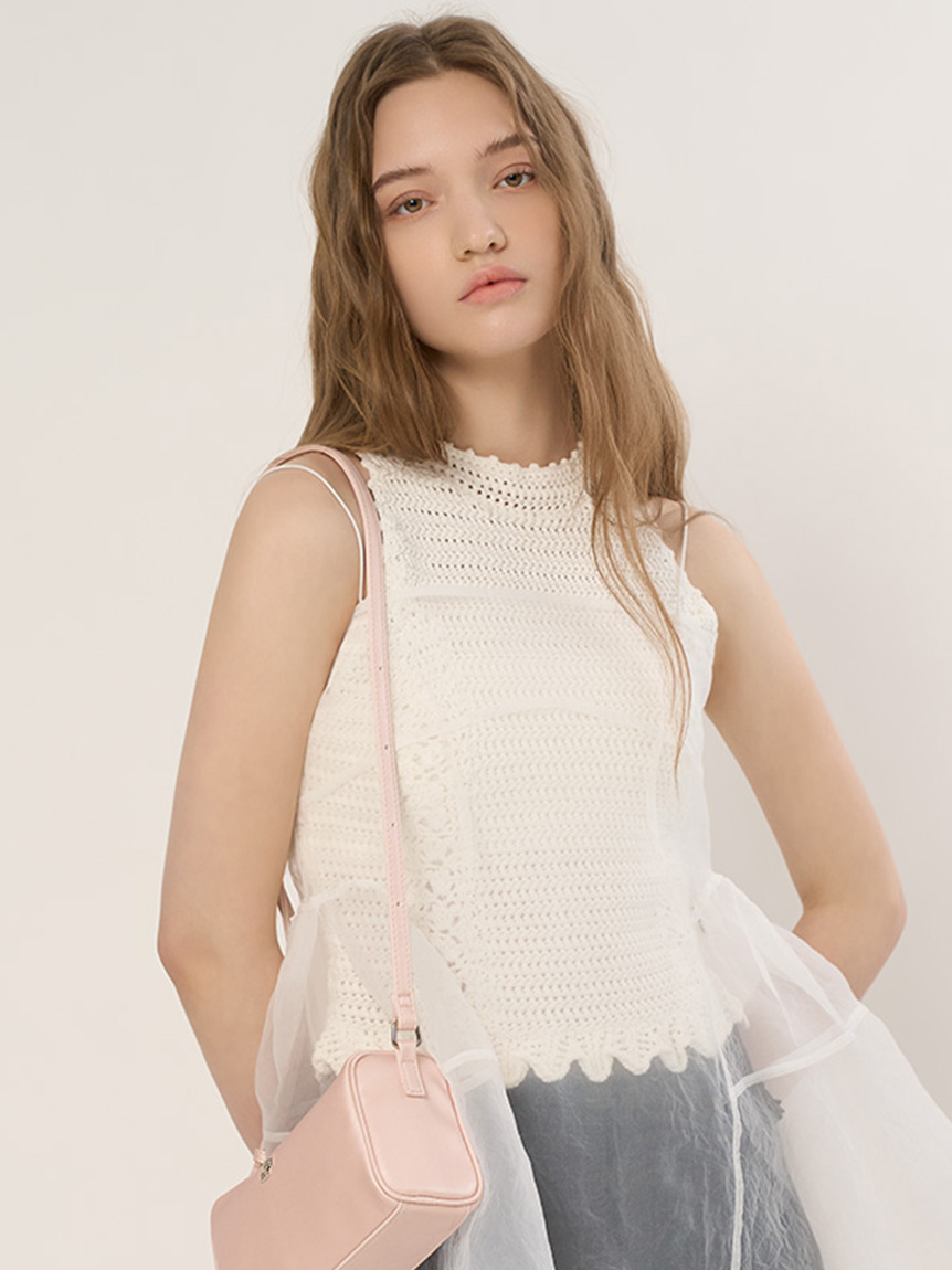 ベルンハルトウィルヘルム ノースリーブトップス Allure】[SET]サイドベルトボトルネックノースリーブニットトップス+