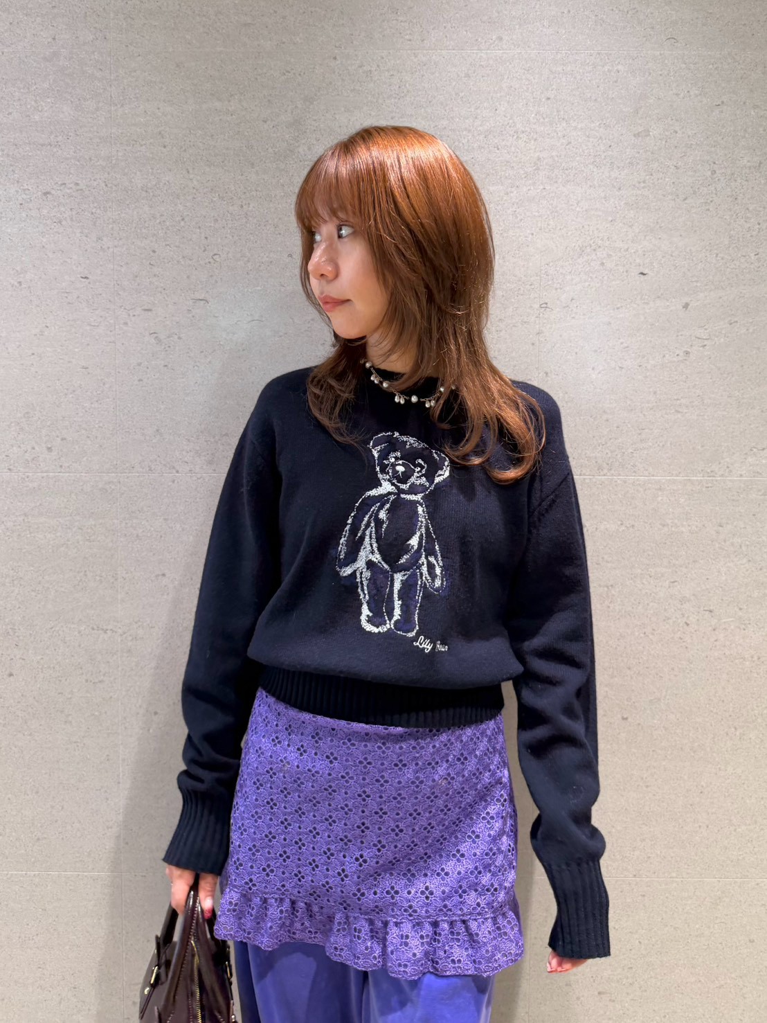 Lily Bear】エンブロイダリーニット(ニット・セーター)｜TOPS｜LILY