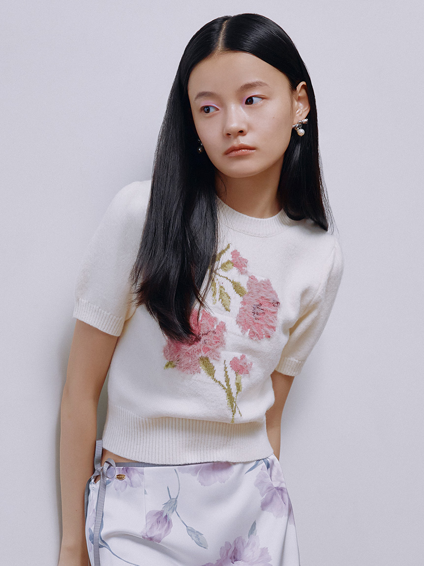 ロマンチックモチーフバリエニット(ニット・セーター)｜TOPS｜LILY
