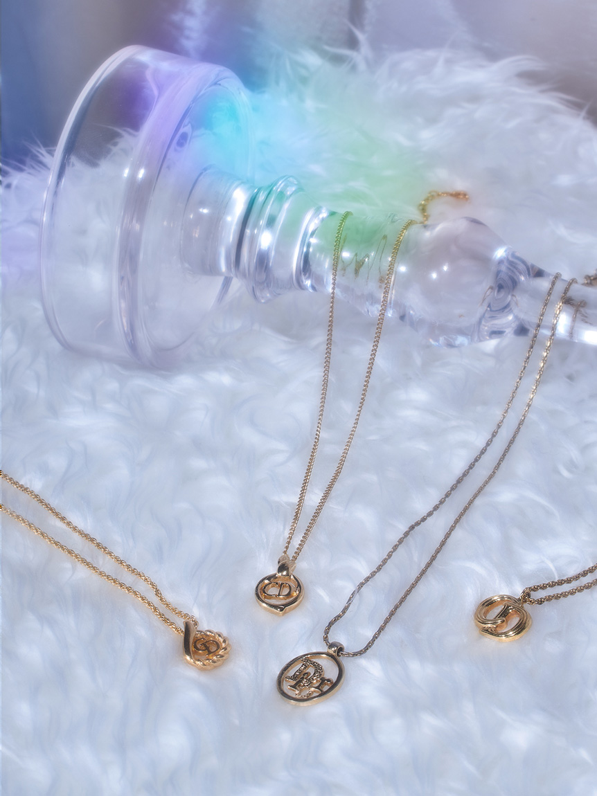 Christian Dior CDロゴネックレス(ヴィンテージアクセサリー Christian Dior CDロゴネックレス(ヴィンテージアクセサリー