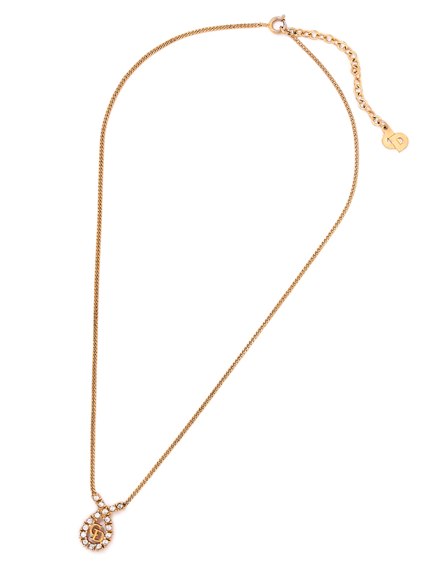 Christian Dior CDロゴネックレス(ヴィンテージアクセサリー Christian Dior CDロゴネックレス(ヴィンテージアクセサリー