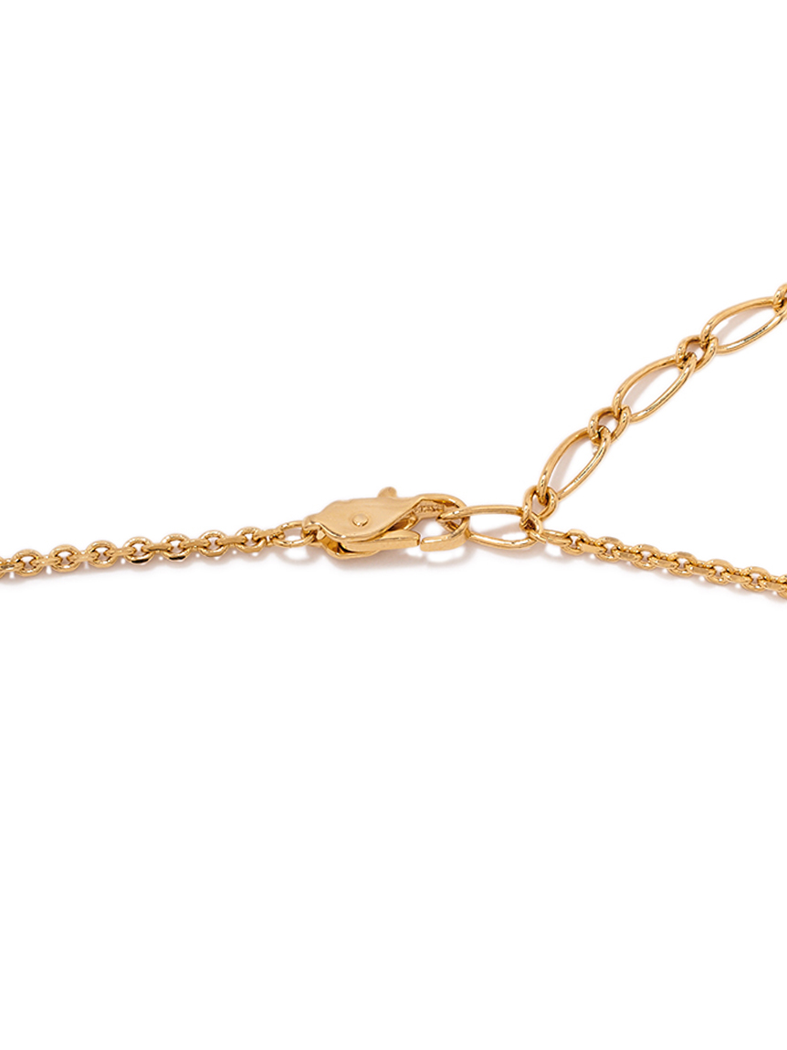 Ysl ネックレス YVES SAINT LAURENT 18Kロゴプレートネックレス ゴールド