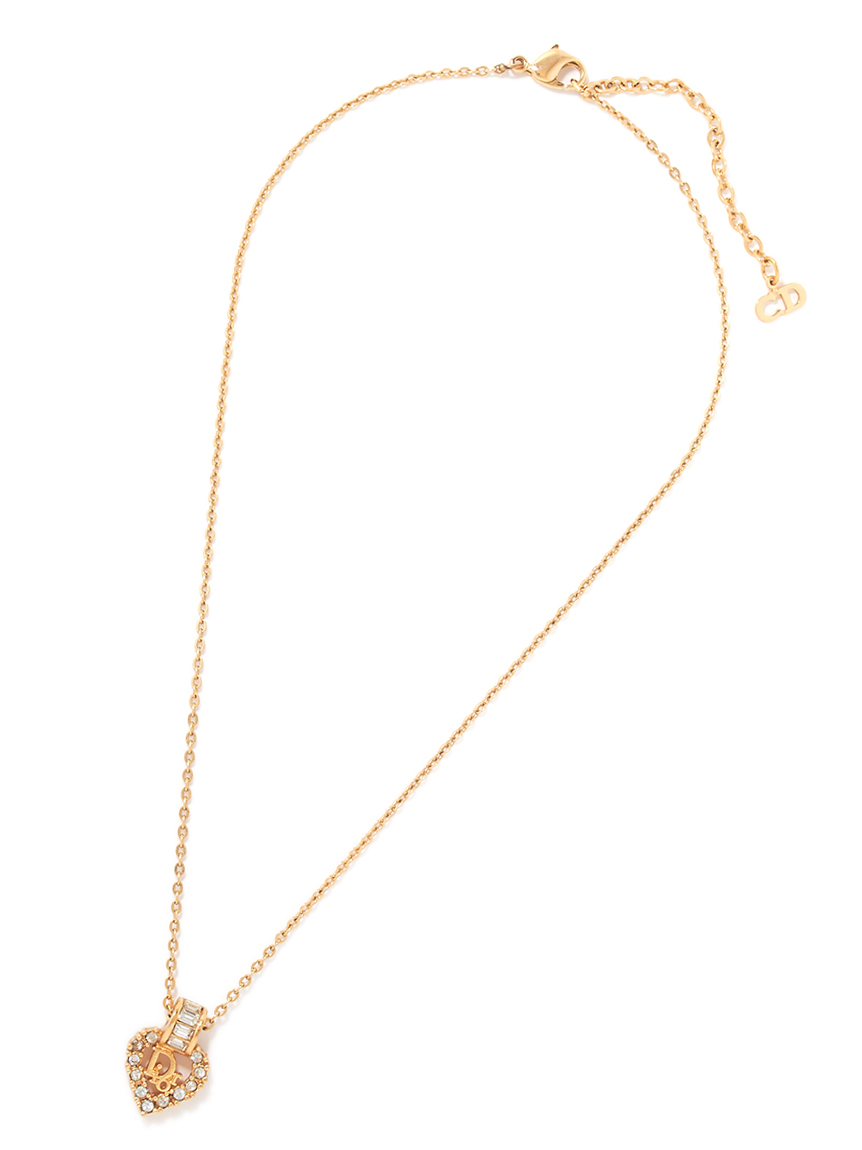 リリーブラウン ディオール ヴィンテージネックレス Christian Dior ロゴネックレス(ヴィンテージアクセサリー