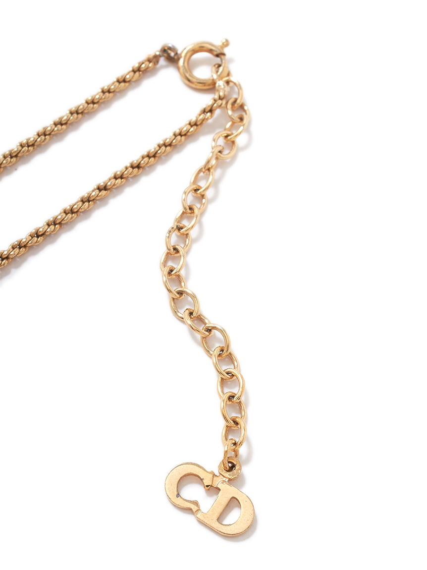 Christian Dior ディオール　ネックレス　ロゴ　45cm Christian Dior ロゴネックレス(ヴィンテージアクセサリー