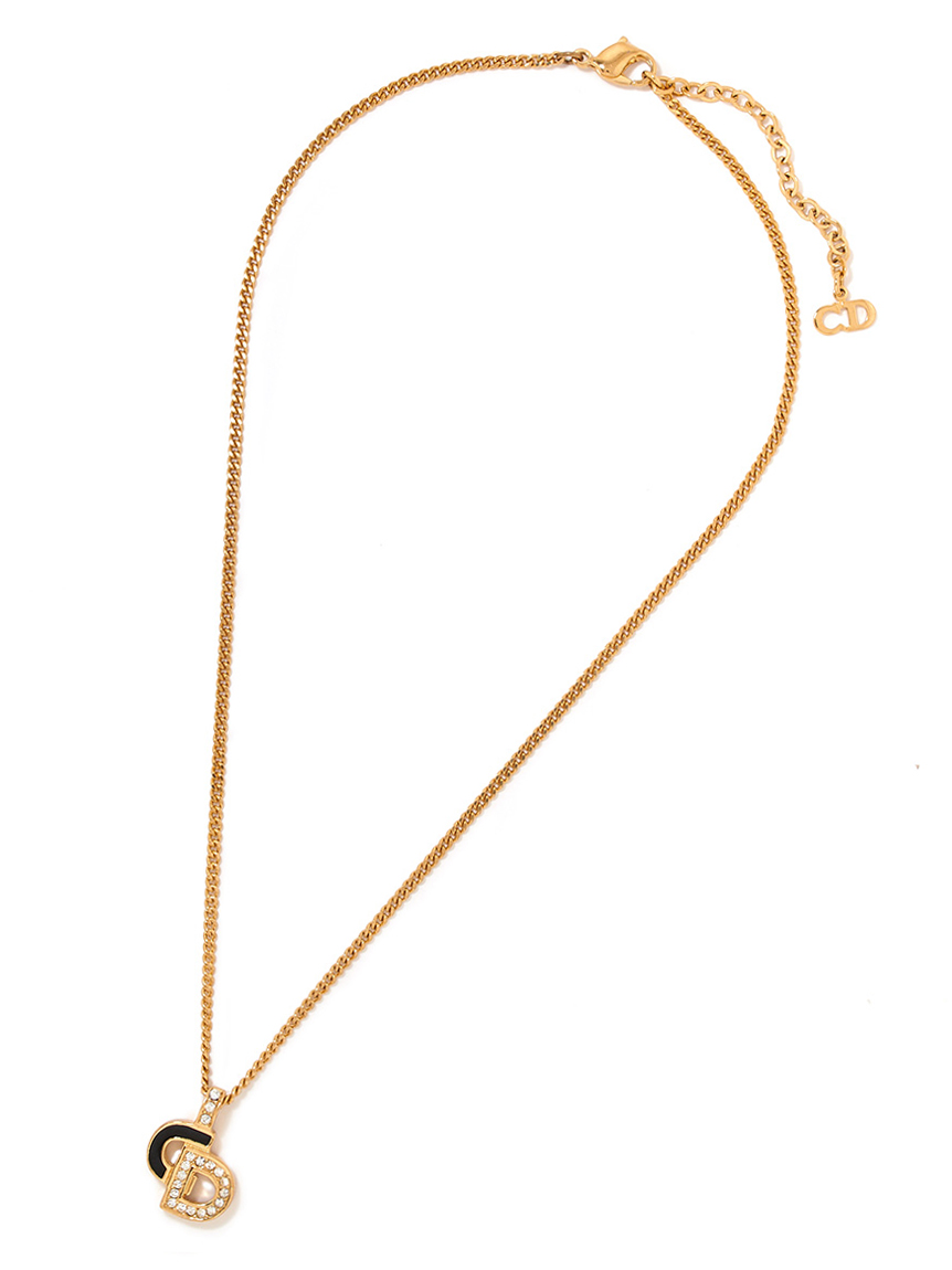 Christian Dior CDロゴネックレス(ヴィンテージアクセサリー