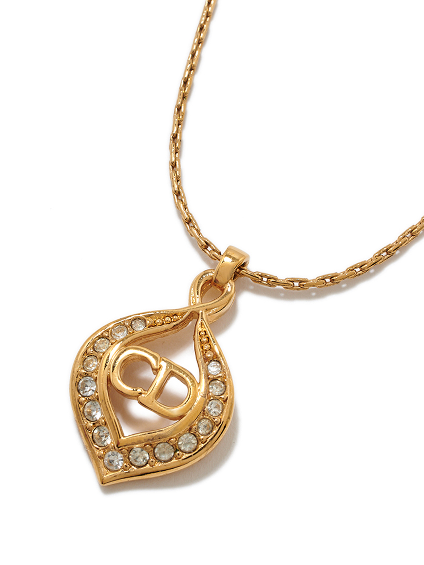 リリーブラウン ディオール ヴィンテージネックレス Christian Dior CDロゴネックレス(ヴィンテージアクセサリー
