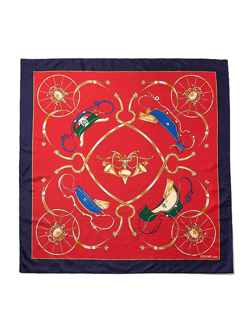 希少！　CÉLINE　シルク　スカーフ　ヴィンテージ　ベルト柄　箱なし　セリーヌ 楽天市場】シルク スカーフ セリーヌの通販
