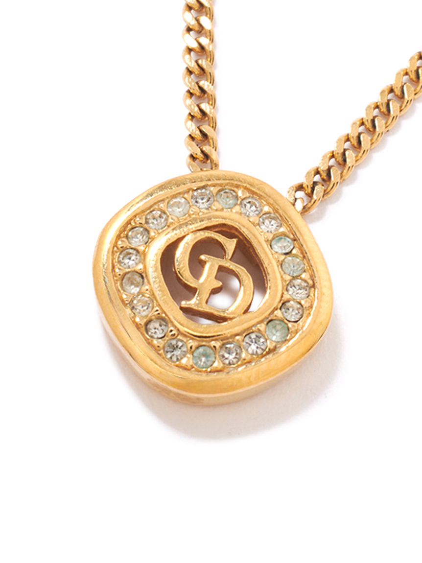 Christian Dior CDロゴネックレス(ヴィンテージアクセサリー